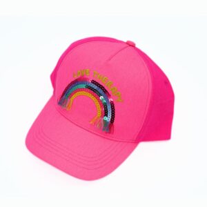 Girl Cap with Design Sequins Logo