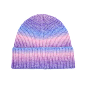 Striped Knit Girl Beanie