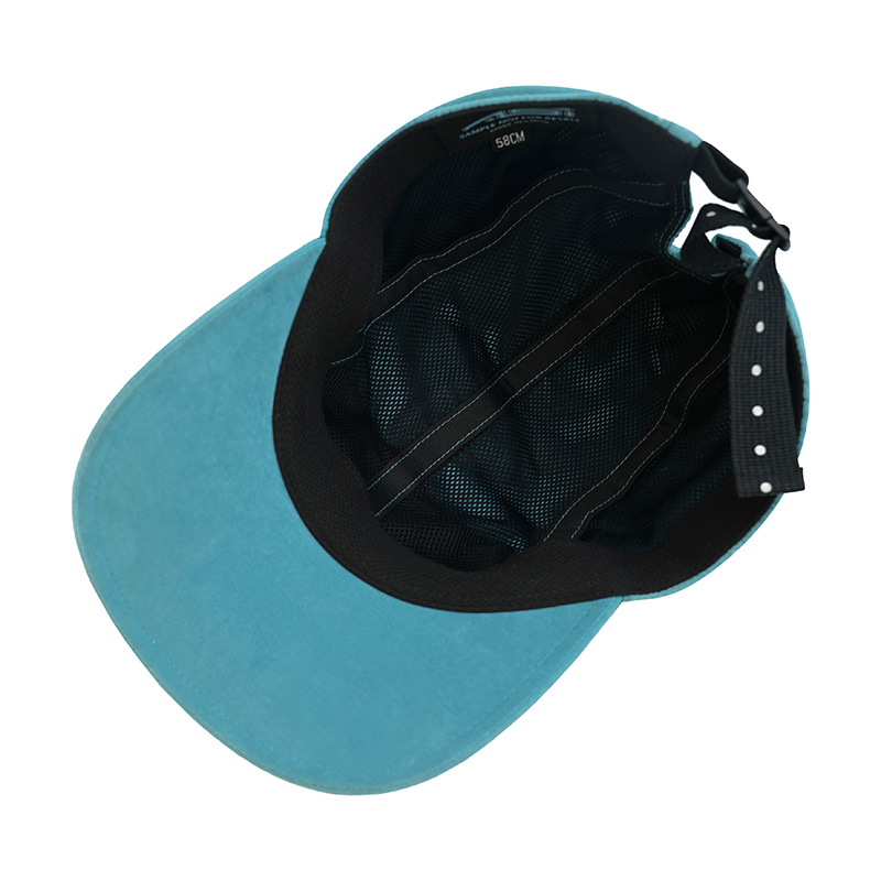 5 Panels Camper Cap with Refective Stipe Visor - 图片 2