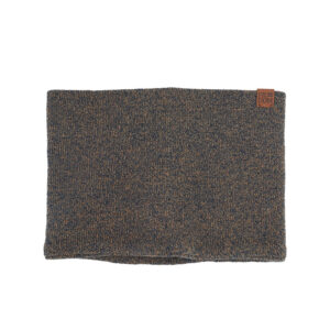 Basic Brown Knit Scarf Changing Logo Accept