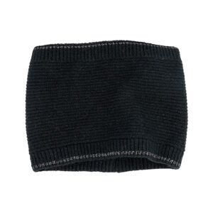 Basic Black Knit Scarf